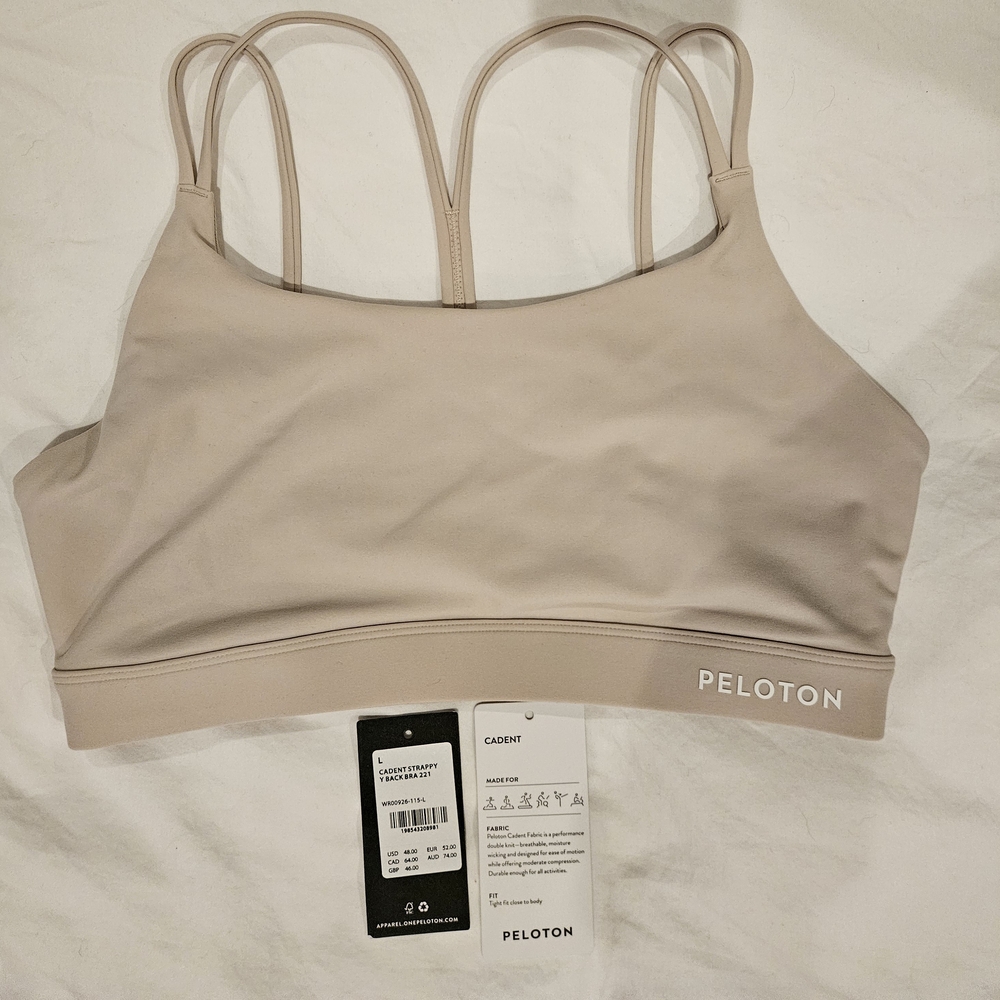 Peloton Women's Beige Sports Bra